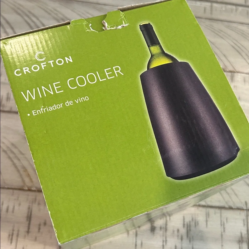 New Crofton Black Wine Cooler With Removable Cooling Element Convenient Quick